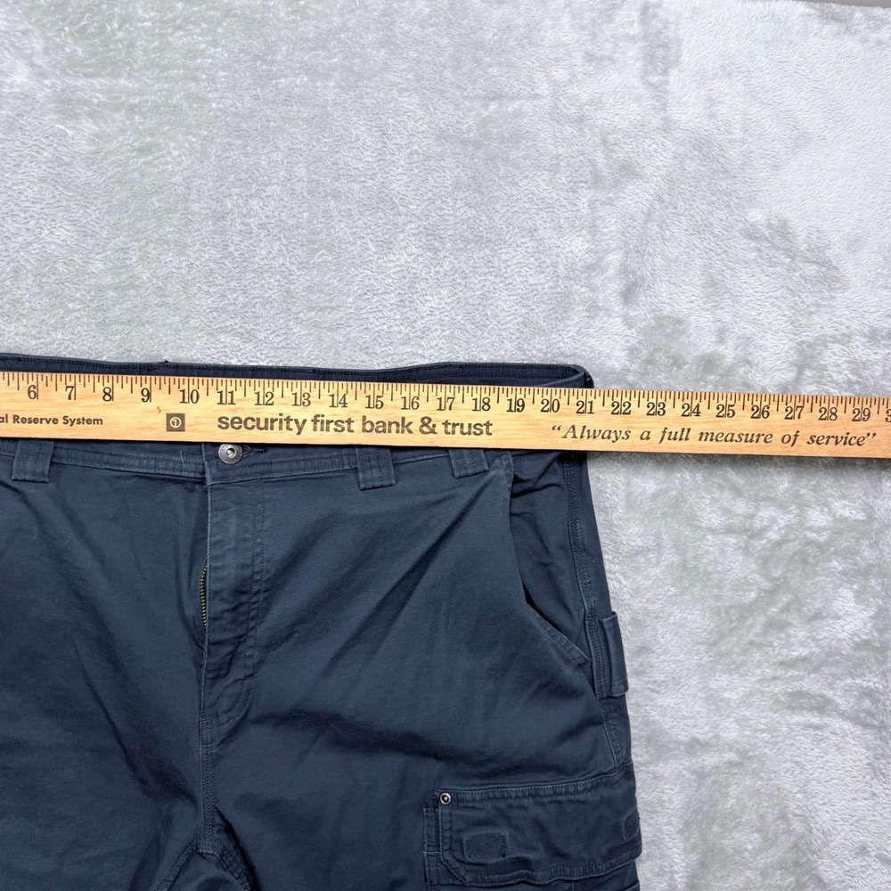Duluth Trading Co Cargo Pants Mens 42x30 Blue DuluthFlex Fire Hose Standard Fit - Picture 10 of 12